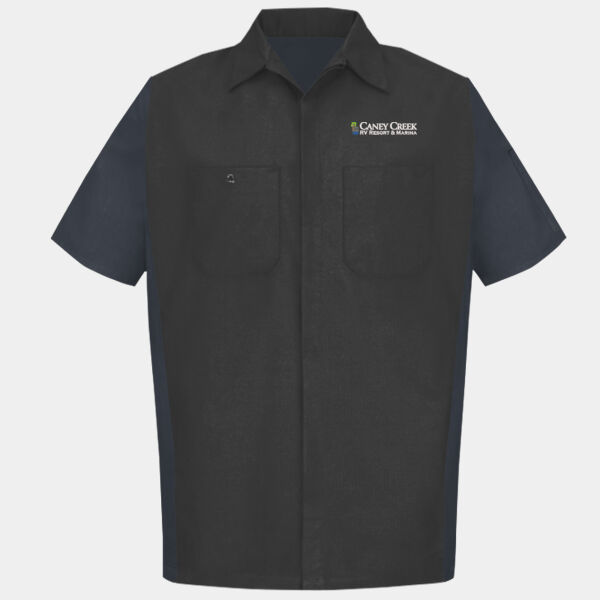 Optional Logo - Short Sleeve Ripstop Crew Shirt Thumbnail