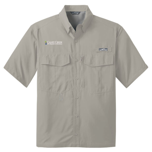Optional Logo - Short Sleeve Fishing Shirt (low stock alert) Thumbnail