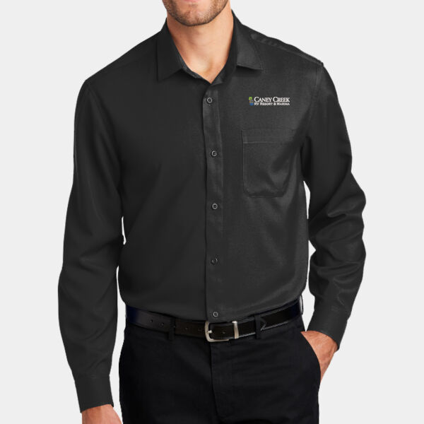 Optional Logo - Long Sleeve Performance Staff Shirt Thumbnail