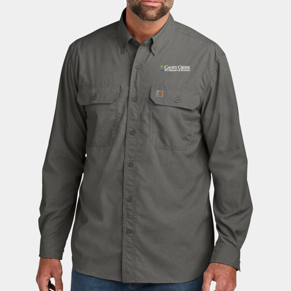 Optional Logo - Force ® Solid Long Sleeve Shirt Thumbnail