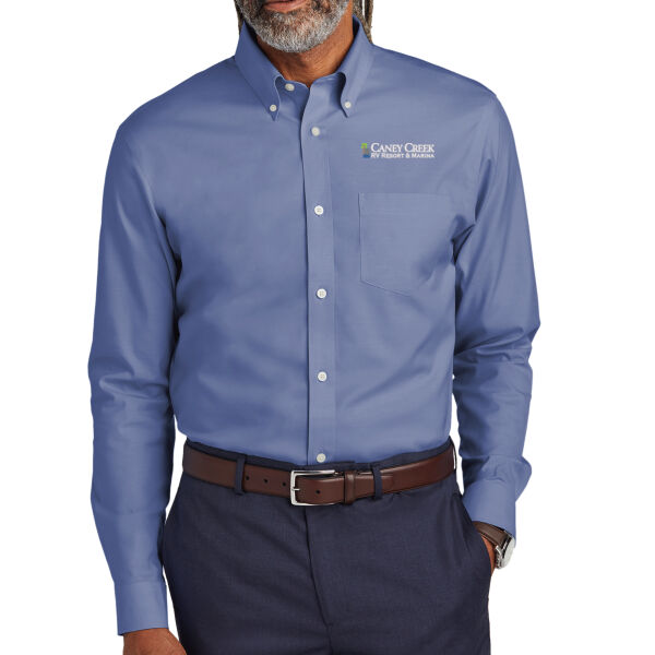 Optional Logo - Wrinkle Free Stretch Pinpoint Shirt Thumbnail