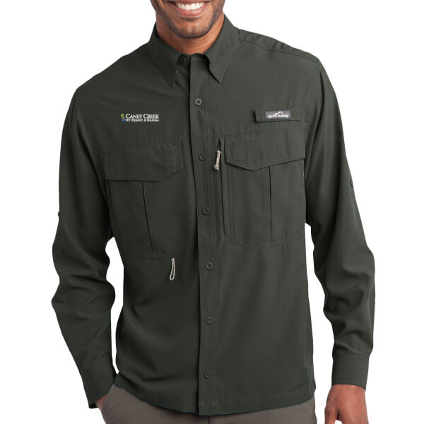 Optional Logo - Long Sleeve Performance Fishing Shirt (Discontinued) Thumbnail