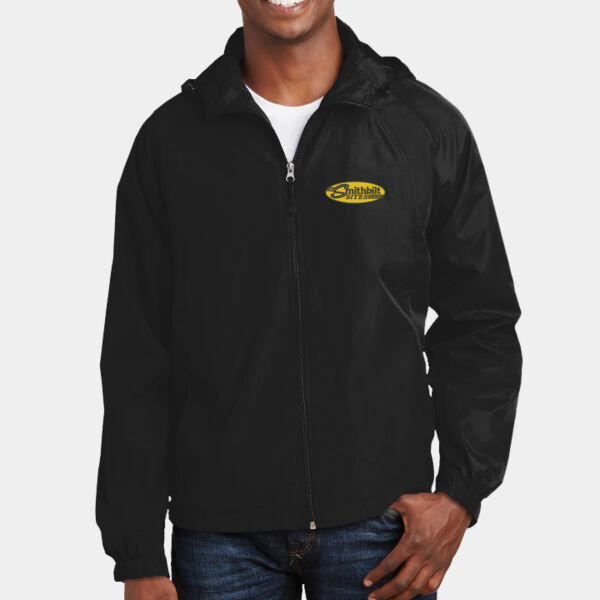 Optional Logo - Hooded Raglan Jacket Thumbnail