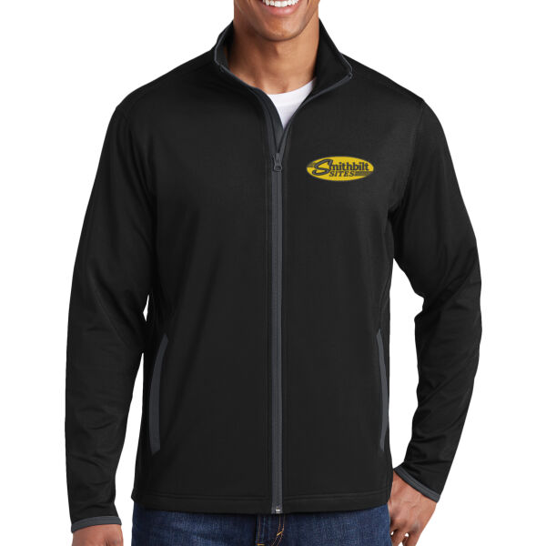 Optional Logo - Sport Wick ® Stretch Contrast Full Zip Jacket Thumbnail