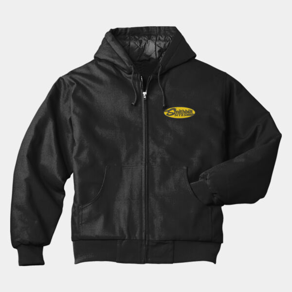 Optional Logo - Duck Cloth Hooded Work Jacket Thumbnail