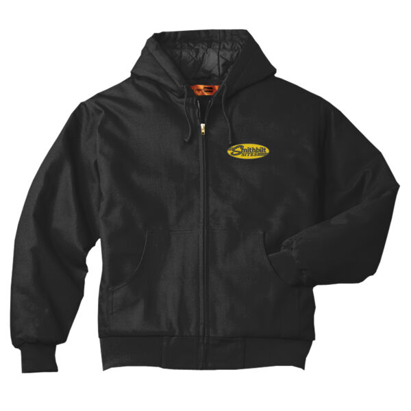 Optional Logo - Tall Duck Cloth Hooded Work Jacket Thumbnail