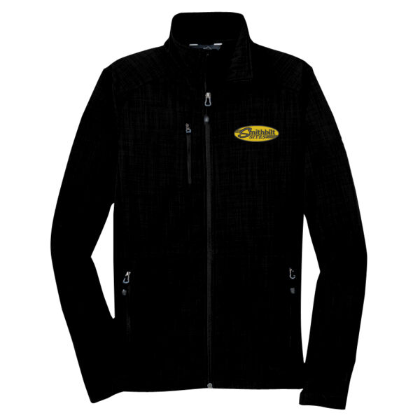 Optional Logo - Shaded Crosshatch Soft Shell Jacket Thumbnail
