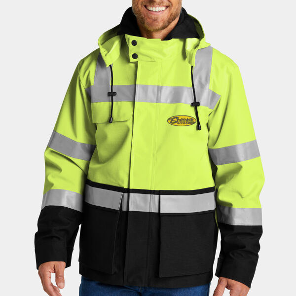 Optional Logo - Ansi 107 Class 3 Waterproof Ripstop 3 In 1 Parka Thumbnail