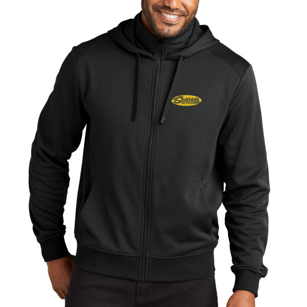 Optional Logo - Smooth Fleece Hooded Jacket Thumbnail