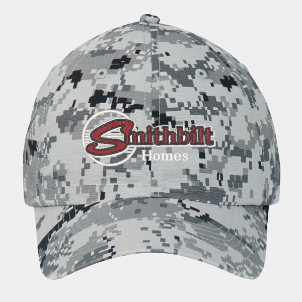 Optional Logo - Digital Ripstop Camouflage Cap Thumbnail