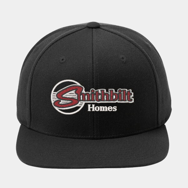 Optional Logo - Yupoong ® Flat Bill Snapback Cap Thumbnail