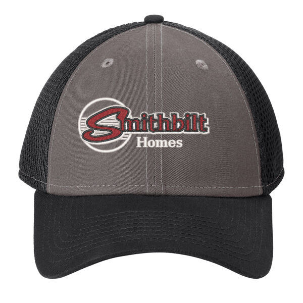 Optional Logo - Snapback Contrast Front Mesh Cap Thumbnail