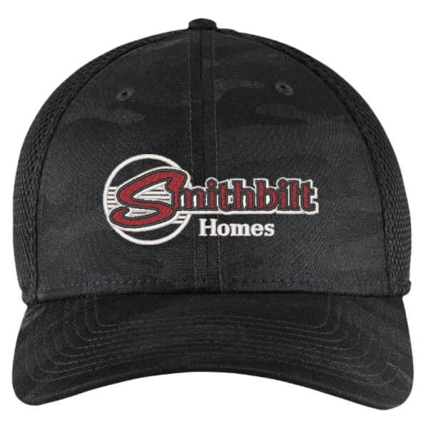 Optional Logo - Tonal Camo Stretch Tech Mesh Cap Thumbnail