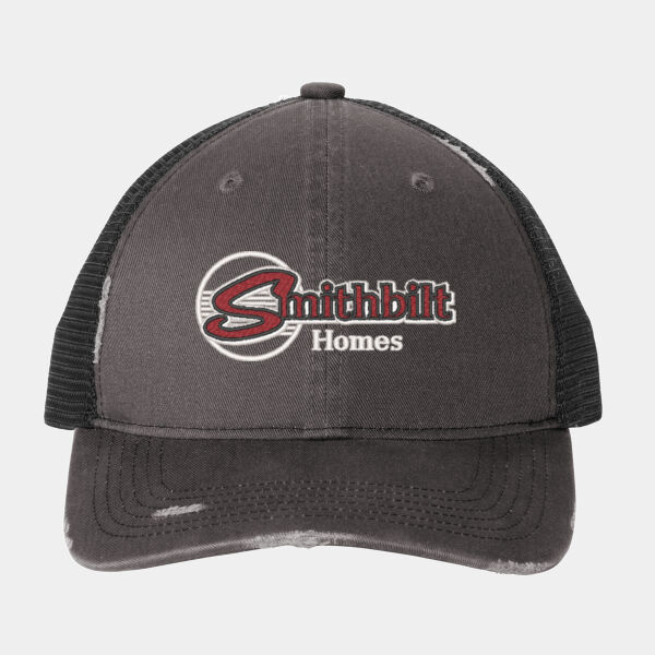 Optional Logo - Distressed Mesh Back Cap Thumbnail