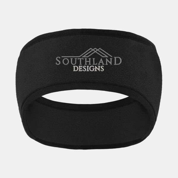 Optional Logo - Two Color Fleece Headband Thumbnail