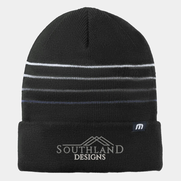 Optional Logo - Striped Cuffed Beanie Thumbnail