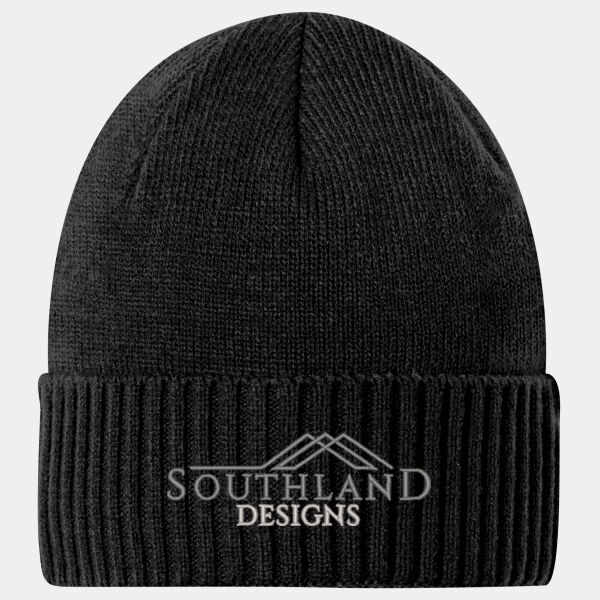 Optional Logo - Rib Knit Cuff Beanie Thumbnail