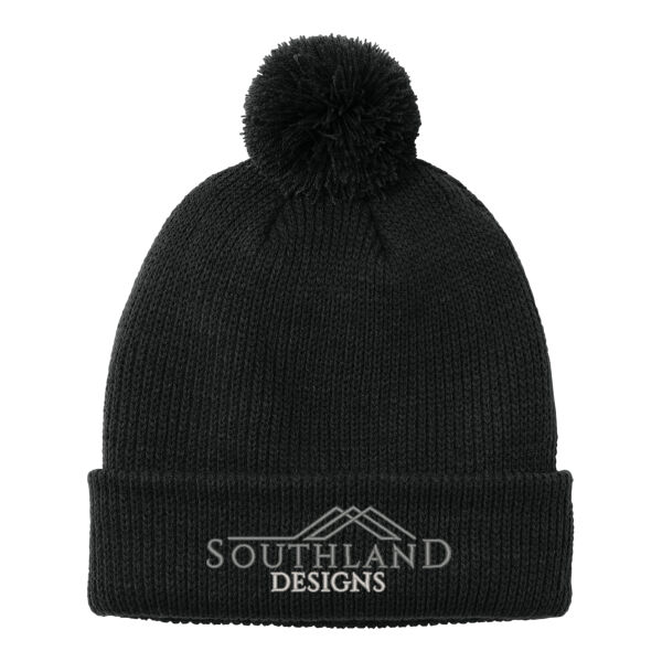 Optional Logo - Cozy Pom Beanie Thumbnail