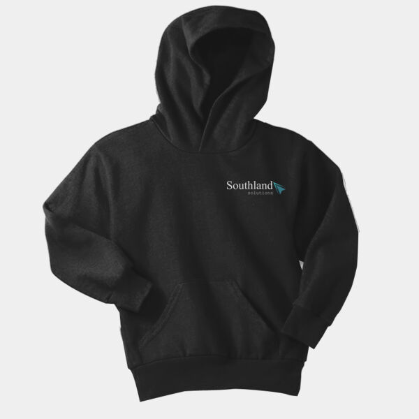 Optional Logo - Youth Core Fleece Pullover Hooded Sweatshirt Thumbnail