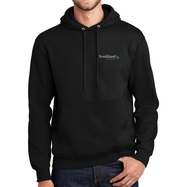 Optional Logo - Tall Essential Fleece Pullover Hooded Sweatshirt Thumbnail
