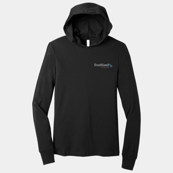Optional Logo - Unisex Jersey Long Sleeve Hoodie Thumbnail