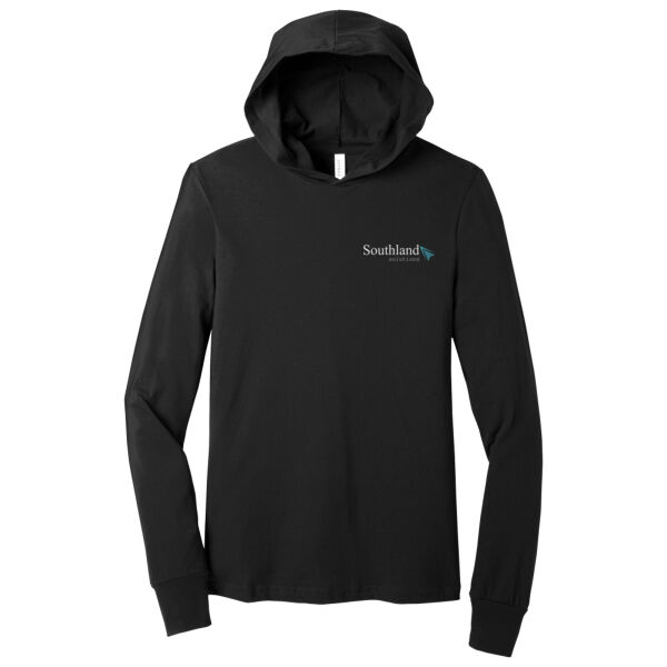 Optional Logo - Unisex Jersey Long Sleeve Hoodie Thumbnail
