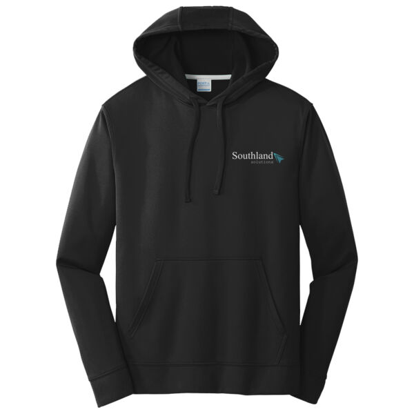 Optional Logo - Performance Fleece Pullover Hooded Sweatshirt Thumbnail
