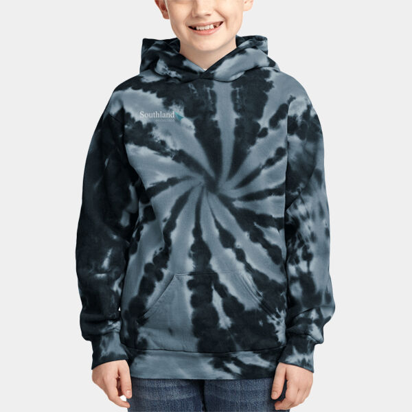 Optional Logo - Youth Tie Dye Pullover Hooded Sweatshirt Thumbnail