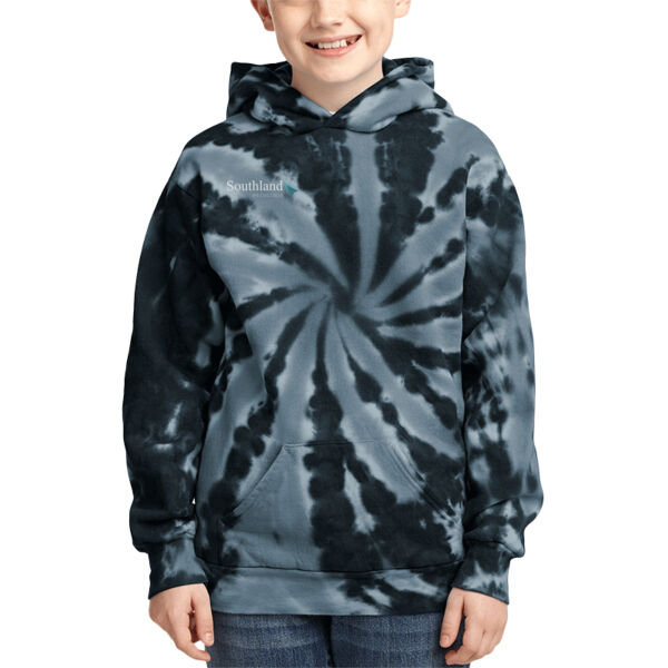 Optional Logo - Youth Tie Dye Pullover Hooded Sweatshirt Thumbnail