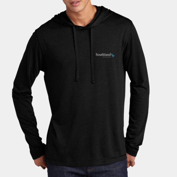 Optional Logo - PosiCharge ® Tri Blend Wicking Long Sleeve Hoodie Thumbnail