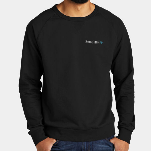 Optional Logo - Unisex Organic French Terry Crewneck Sweatshirt Thumbnail