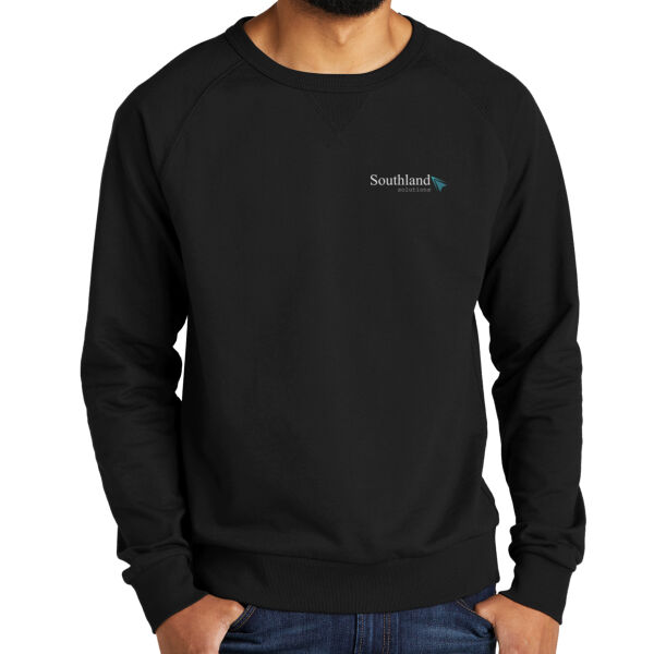 Optional Logo - Unisex Organic French Terry Crewneck Sweatshirt Thumbnail