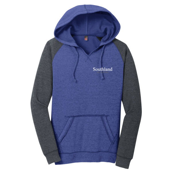 Optional Logo - Women's Lightweight Fleece Raglan Hoodie Thumbnail