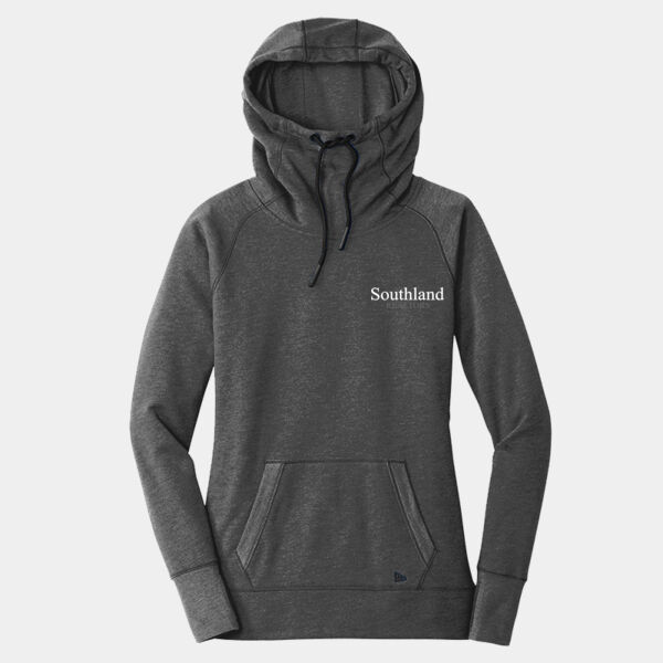Optional Logo - Ladies Tri Blend Fleece Pullover Hoodie Thumbnail