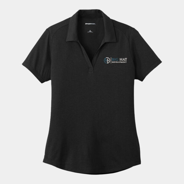Optional Logo  - Ladies PosiCharge ® Tri Blend Wicking Polo Thumbnail