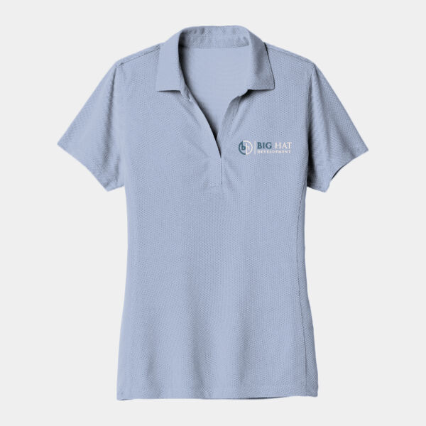Optional Logo  - Ladies Poly Oxford Pique Polo Thumbnail