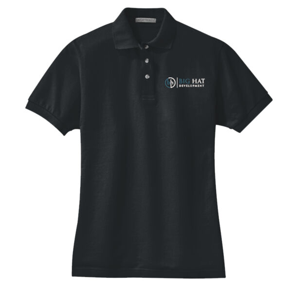 Optional Logo  - Ladies Heavyweight Cotton Pique Polo Thumbnail
