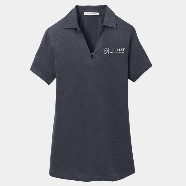 Optional Logo  - Ladies Digi Heather Performance Polo Thumbnail