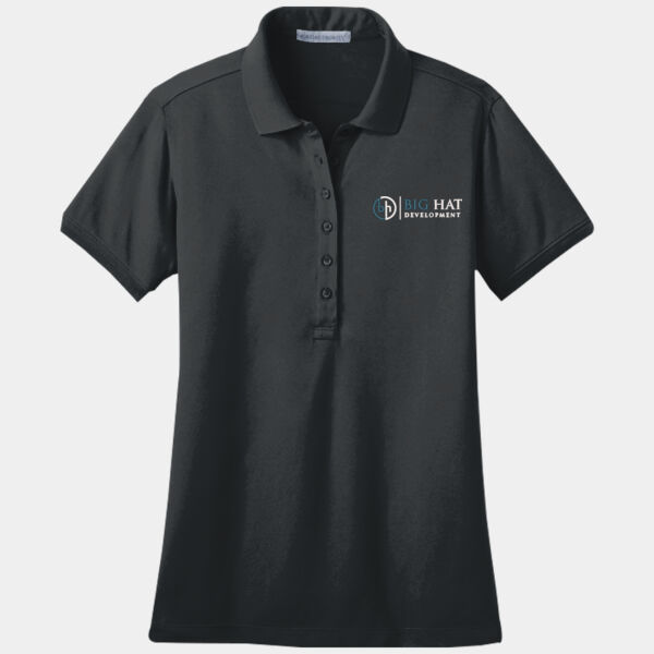Optional Logo  - Ladies Stretch Pique Polo Thumbnail