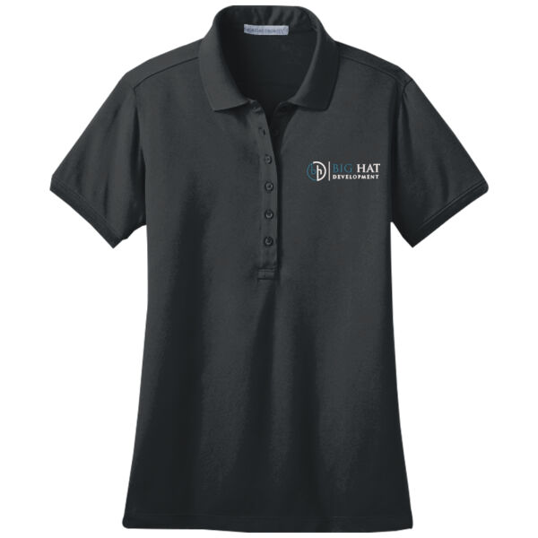 Optional Logo  - Ladies Stretch Pique Polo Thumbnail