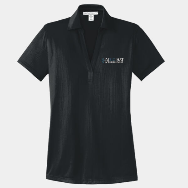 Optional Logo  - Ladies Performance Fine Jacquard Polo Thumbnail