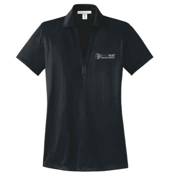 Optional Logo  - Ladies Performance Fine Jacquard Polo Thumbnail