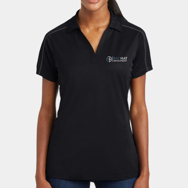 Optional Logo  - Ladies Micropique Sport Wick ® Piped Polo Thumbnail