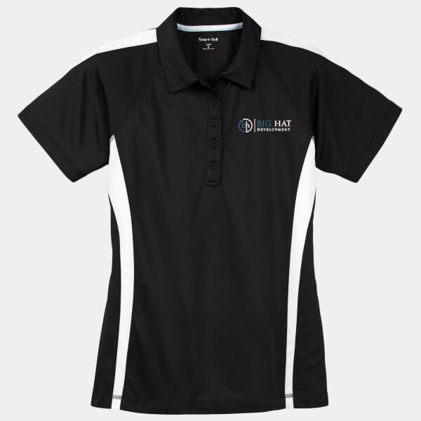 Optional Logo  - Ladies PosiCharge ® Micro Mesh Colorblock Polo Thumbnail