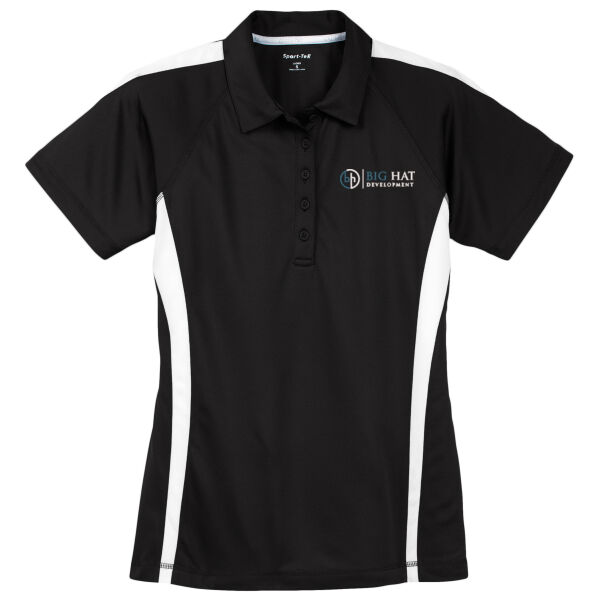 Optional Logo  - Ladies PosiCharge ® Micro Mesh Colorblock Polo Thumbnail