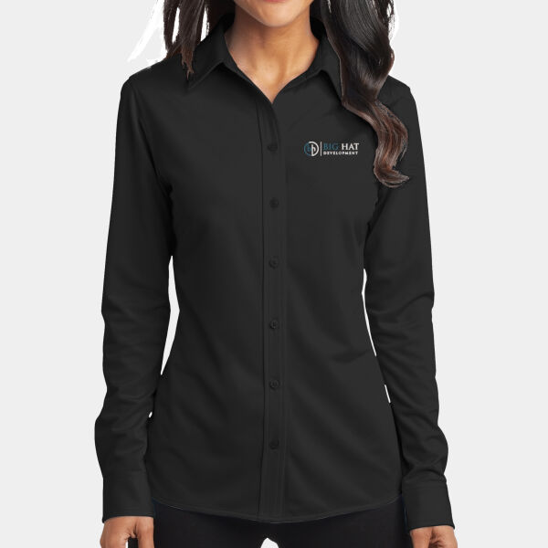 Optional Logo  - Ladies Dimension Knit Dress Shirt Thumbnail