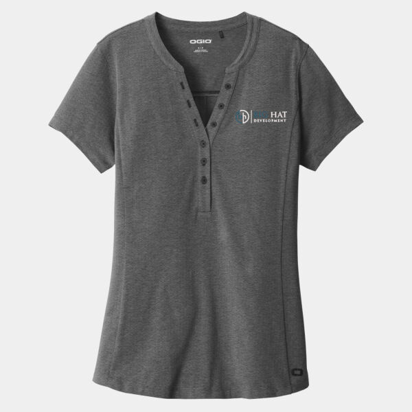Optional Logo  - Ladies Tread Henley Thumbnail