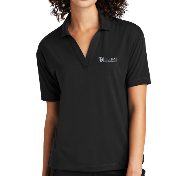Optional Logo  - Women's Stretch Jersey Polo Thumbnail