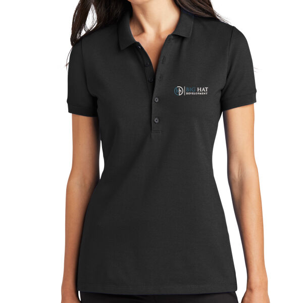 Optional Logo  - Women's Stretch Heavyweight Pique Polo Thumbnail