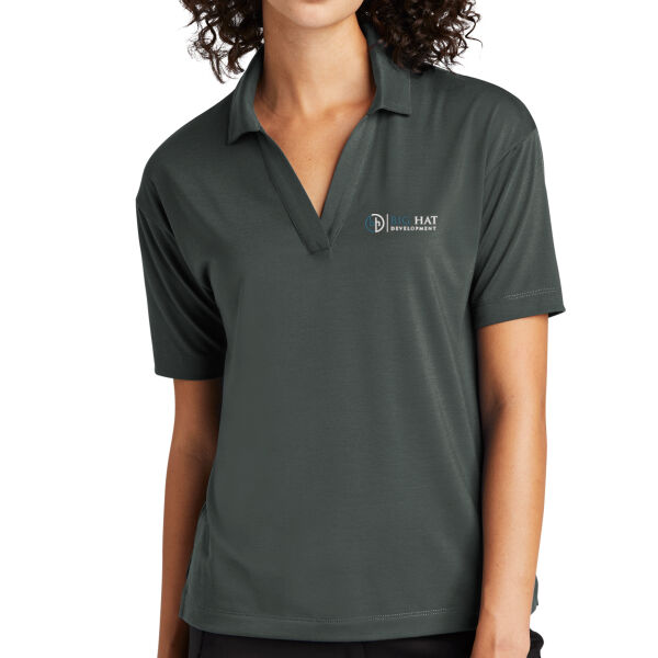 Optional Logo  - Women's Stretch Jersey Polo Thumbnail